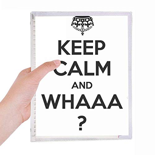 Carnet rechargeable Keep Calm Noir pour organiser vos réunions au bureau