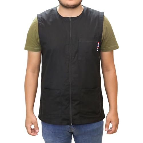 Professional Barber Jackets for Men Women Barber Smock Barber Shirt Hairdresser Smocks Hair Stylist Salon Smock Barber Vest