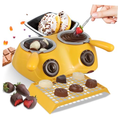 Calentador eléctrico doble para derretir chocolate SOLUSTRE 110v miniatura 5