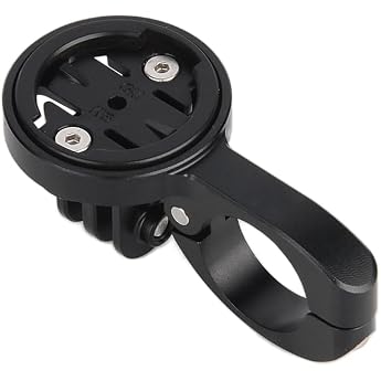 GPS Computer Mount for Aero Bars TT Bars or Tri Bars for Road Bikes and Triathlon Compatible with Garmin Wahoo CatEye and Bryton with GoPro Action Camera and Bike Light Mount