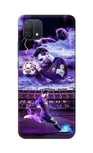 Image of Printed Hard Back Cover Case for Oppo A16e Back Cover (Famous Football Player) -1111