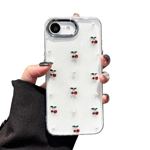Coque cerise iPhone 17e transparente mignon étui doux antichoc iPhone 16e