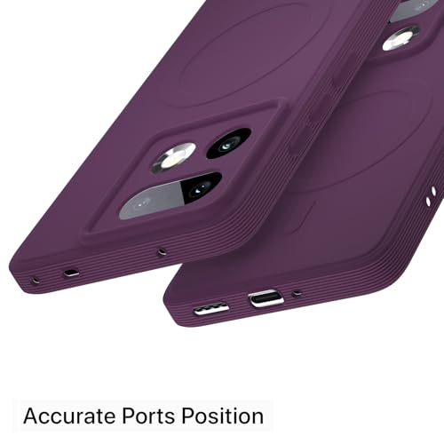 Image of Pikkme Back Cover for Realme 16 Pro Plus 5G Soft Matte Silicone Mag-Safe Design (Mag-Safe Not Support) Camera Protection | Slim Fit Bumper Cover (Purple)