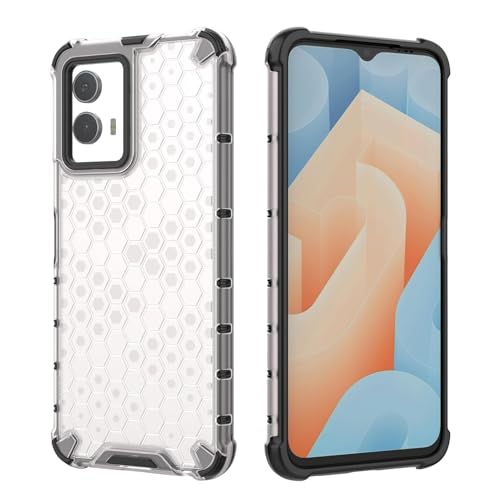 Image of Prime Retail Hard PC Back Case Cover for Vivo Y75 5G Anti Slip Ultra Thin Shockproof Reinforced Corners (Transparent)