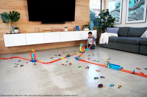Hot Wheels Track Builder Intersecting Loop : double looping avec aiguillage - 5