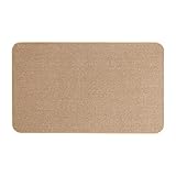 House, Home and More Skid-Resistant Carpet Indoor Area Rug Floor Mat - Pebble Beige - 3 Ft X 5 Ft - Non Slip Rubber Backing, Stain Resistant, Dog Friendly, Living Room Bedroom Kitchen Entryway