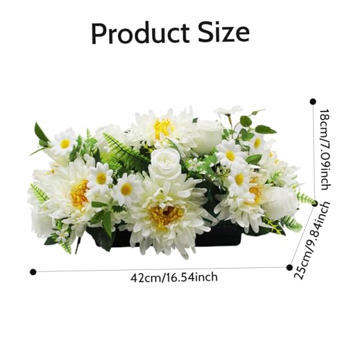 Selle de fleurs de cimetière étanche et stable pour composition florale - 3