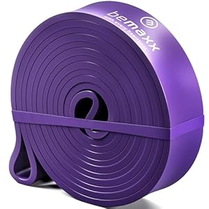 Fitnessband Pull Up Resistance Band, Klimmzughilfe + Trainings-eBook – DAS Klimmzug Widerstandsband | Home Gym Equipment: Sportband Pullup Dip Bar Klimmzugband, Calisthenics Bodybuilding Trainingsband