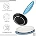 yeeplant 3 Pack of Ceramic Cat Feeding Bowls, Whisker Stress-Free Plates with Non-Slip Mats, Wide & Shallow Dishes for Cats and Puppies, Dishwasher Safe