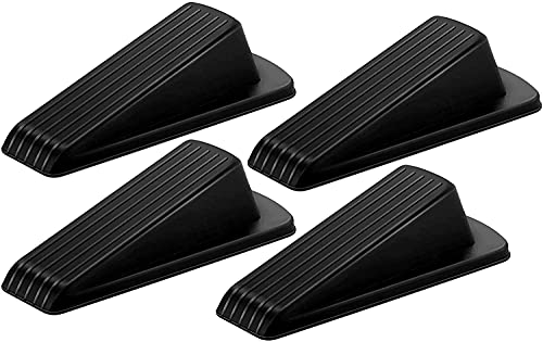 Door Stops Wedges on The World’s Best Door Stopper! for Tile, Carpet, Wood, Laminate, Stone, and Marble Floors. Can be Double Stacked for Higher Height No More slamming Doors!(Color:Black,Size:1pcs)