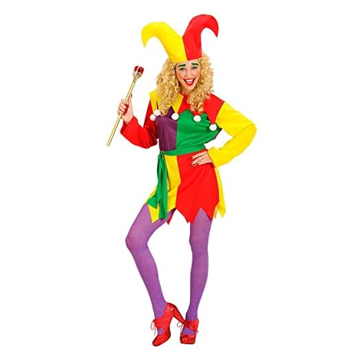 W WIDMANN MILANO Party Fashion - Costume oiseau de plaisir, robe, bouffon, clown, déguisements de carnaval