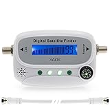 Précision : Localisateur satellite numérique avec affichage LCD éclairé pour l'alignement de votre antenne satellite ou antenne plate