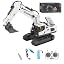 11 Channel Remote Control Excavator (White)