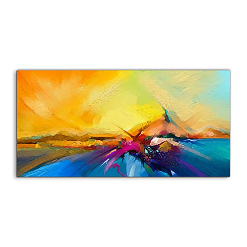 Image acrylique murale watercolors de 100x50cm pour sublimer votre chambre à coucher