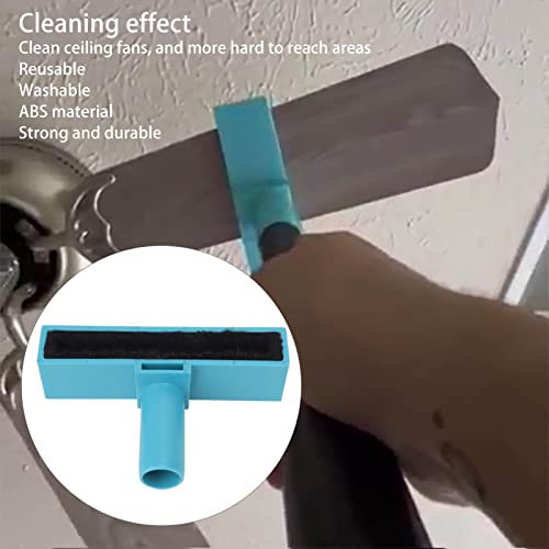 Image of Pssopp Ceiling Fan Blade Cleaner, Duster Ceiling Fan Attachment Washable Brush Fan Tool Ceiling Fan Blade Cleaner Ceiling Fan Cleaner Duster for Home (Blue)