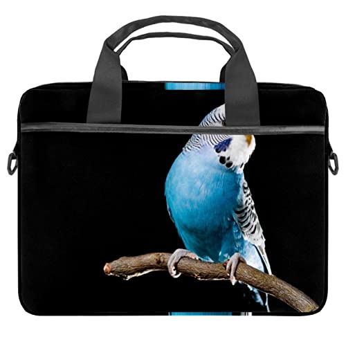 Sacoche bandoulière pour ordinateur portable 13 à 14.5 pouces motif perruche multicolore