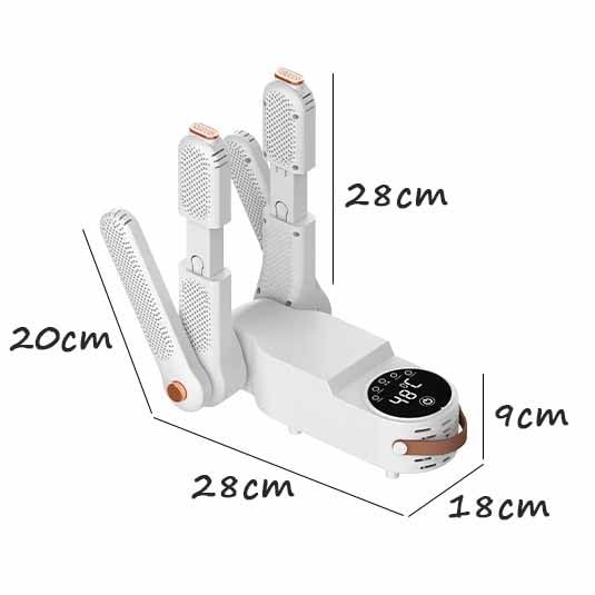 Secador de botas con circulación de aire caliente 360° y temporizador miniatura 7