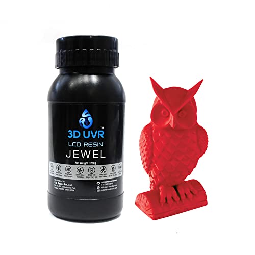 3D UVR Photopolymer Resin for 3D Printing, 405nm, UV-Curing Resin with High Precision and Quick Curing & Excellent Fluidity for LCD 3D Print [ Jewel, Red, 250 GM ]-image-15