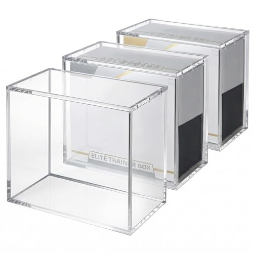 MYLARREN 3 Pack ETB Protector Acrylic Case, Elite Trainer Box Protector