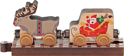 NameTrains Santa & Reindeer Train Set - Made in USA