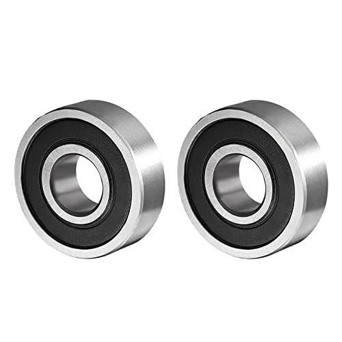 QUARKZMAN - QUARKZMAN 6000-2RS 10x26x8mm Billes Roulements x 2PCS Haute Carbone Acier pour Machines et Outils, [Double Scellé]