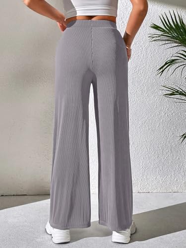 Image of GRECIILOOKS Women's Parachute Cargo Pants - High Waist Flared Korean Trousers| Trendy Casual Wear for Daily & Travel Use (Available in Plus Size)