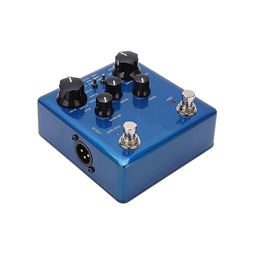 NUX Solid Studio Cabinet & Power Amp Simulator Pedal NSS-5 with 8 Cabinet and 8 Microphone Types - Blue Tone Effect Pedal - Thumbnail 2