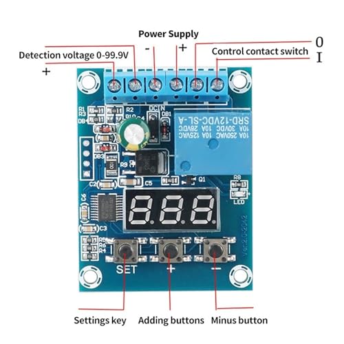 Placa de control de interruptor de relé CC 9V para proteger la batería de tu camper 5