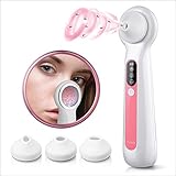 Tiirui Blackhead Remover Vacuum Magnifying Glass, 2021 Newest Strong Suction Rechargeable Lightweight Pore Cleaner Removal Tool 3 Suction Nozzles Replaceable Probes Fill Light
