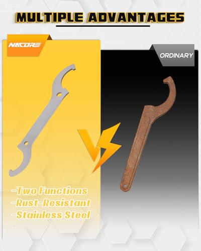 Image of Universal Motorcycle Rear Shock & Steering Stem Wrench Spring Adjustment Tool For YZ YFZ WR CRF XR KX KLX RM DRZ All Most Dirt Bike