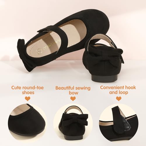 Image of PANDANINJIA Toddler Dress Shoes Flower Girls Ballet Flats