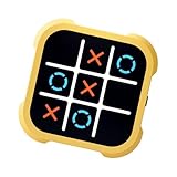 YCHUCH Elektronisches Lernspiel Tragbares Puzzle Spielzeug Reisebrett Noughts and Crosses Fidgets Für Kinder Wiederaufladbar Noughts and Crosses Educational