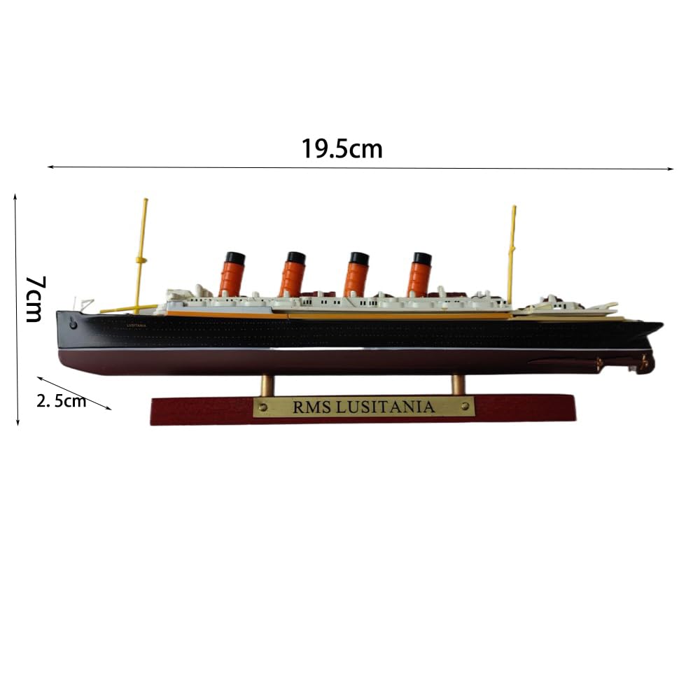 Amazon.co.jp: 1/1250 RMSルシタニア大西洋船モデル合金の軍艦の贈り物  