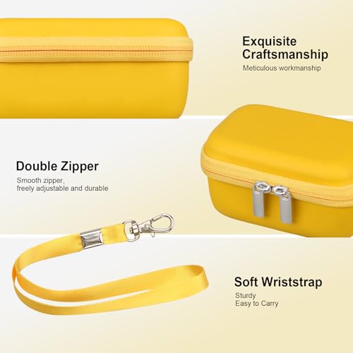 Funda rígida para cámara digital mini vintage CHUZHAO amarilla miniatura 4