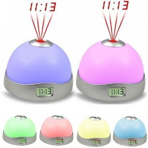 Top Seller Newest 7 Colors LED Change Star Night Light Magic Projector Backlight Clock