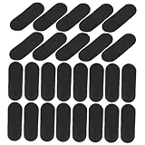 PartyKindom 100stücke Filzpads Für Bastelarbeiten Schwarze Filzunterlagen Mit Druckknöpfen Vliesstoff-Polster Für DIY-haaraccessoires Und Heimwerkerprojekte