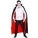 Produktbild dressforfun Vampir Umhang aus edlem Glanz-Satin Fasching Fastnacht Karneval Halloween Kostüm (Einheitsgröße)