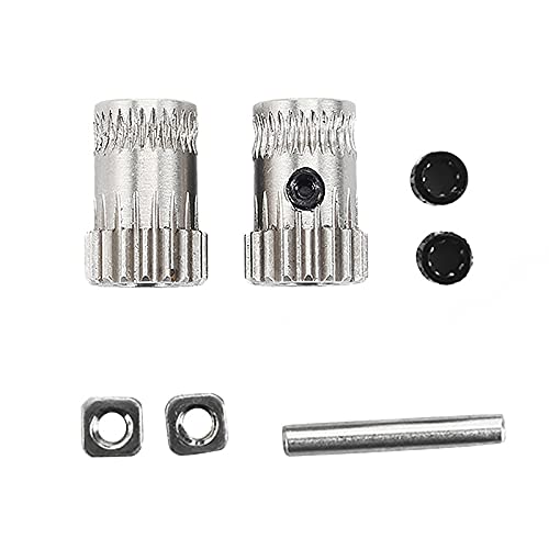 1Set 3D Printer Mk3 Drive Extruder Dual Gears Kit Drive Gears Extrusion Wheel For Upgrade Prusa I3 Mk2/Mk2S/Mk2.5 3D Pri