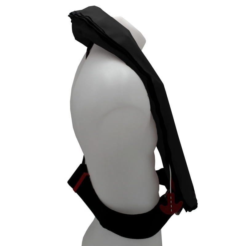 Gilet de Sauvetage Gonflable Manuel 170 N Essential – sans Harnais– Sécurité Marine ISO 12402‑3 – Sifflet & D‑Ring – Réarmable – Confort & Visibilité