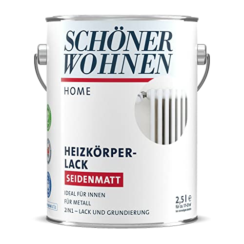 2,5l SCHÖNER WOHNEN HOME Heizkörperlack weiß, seidenmatt