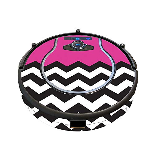 Image of MightySkins Skin Compatible with Shark Ion Robot 750 Vacuum Minimal Coverage - Hot Pink Chevron | Protective, Durable, and Unique Vinyl Decal wrap Cover | Easy to Apply, Remove | Made in The USA