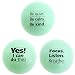 Teach Peach Assorted Motivational Stress Balls, Fun Fidget Toys for Kids, Teenagers, and Adults, Perfect Unique Gift Idea, Green 3 Pack