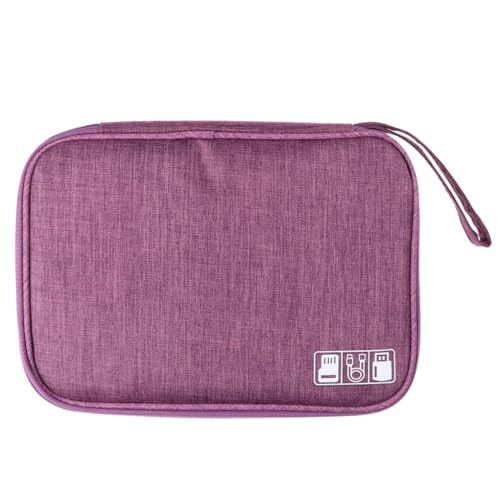 Alipis Pochette de Rangement pour Câble USB et Écouteurs pour Voyage et Usage Quotidien Grosse Capacité, Tissu Nylon Imperméable, Portable et Facile à Nettoyer