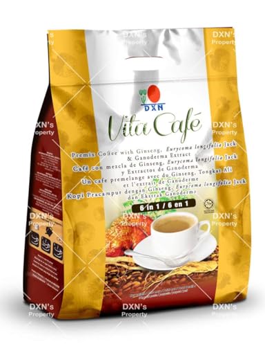 LIMITEDBONUSDEAL DXN Vita Cafe 6 In 1 Coffee 20 Sachets (12 Pack)