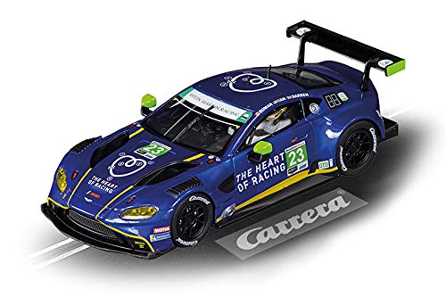 Carrera Digital 132 I Aston Martin Vantage GT3 Heart of Racing No.23 I Auto für Rennbahn | Rennbahnen und lizensierte Slotcars | bis zu 6 Spieler | Für Jungs & Mädchen ab 8 Jahren & Erwachsene