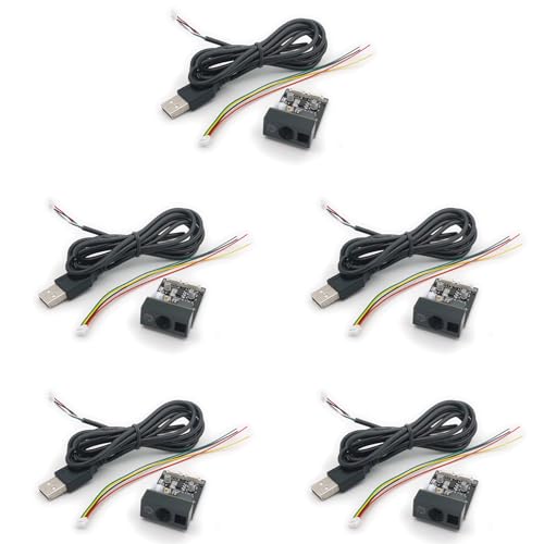JSDNGURK 5X 865 1D 2D �o�[�R�[�h�X�L���i USB TTL �o�[�R�[�h���[�_�[ QR �R�[�h���W���[�� CMOS �P�[�u���t�� �o�X�X�[�p�[�}�[�P�b�g�p�A�߂������Y
