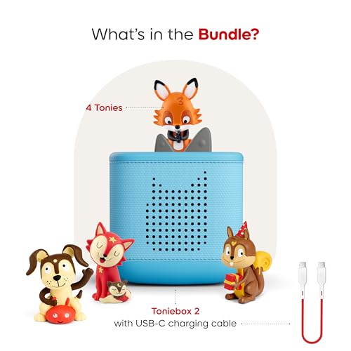 Toniebox 2 Audio Player Favorite Songs Bundle for Kids 1+ with Playtime Puppy, Bedtime Songs, Counting Songs, and Celebration Songs - Sky Blue by Tonies - Image 3
