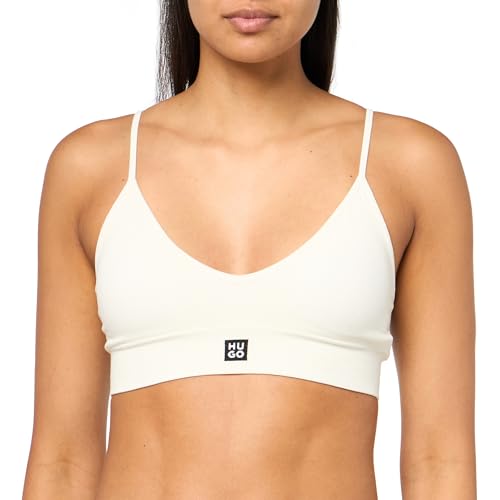 HUGO Soutien-gorge rembourré côtelé sans couture coupe premium et finitions soignées