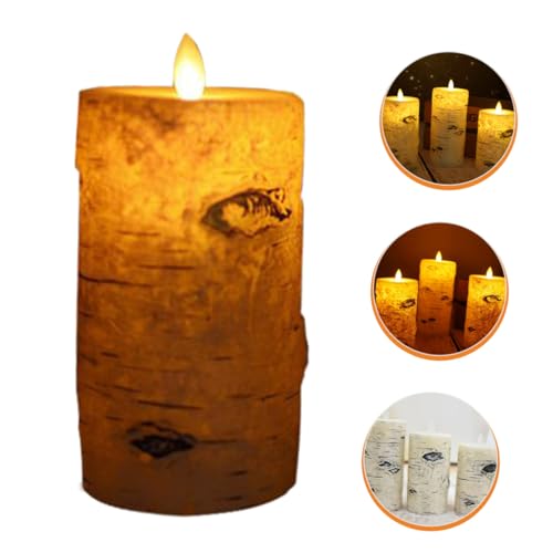 Lámpara de vela LED electrónica decorativa con efecto llama real 7