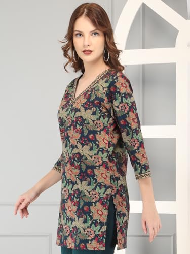 AnjuShree Choice Women Indian Cotton Short Kurti Tunic | ORDER 1 SIZE BIGGER4